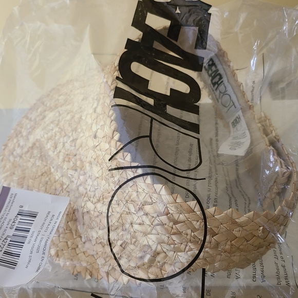 Beach Riot Tan Straw Visor - Picture 3 of 3